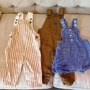 100% Cotton Baby Overalls 6M